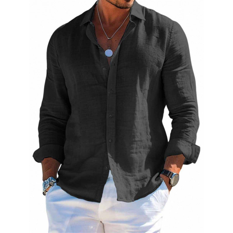 Camisa Masculina Manga Longa Plus Size