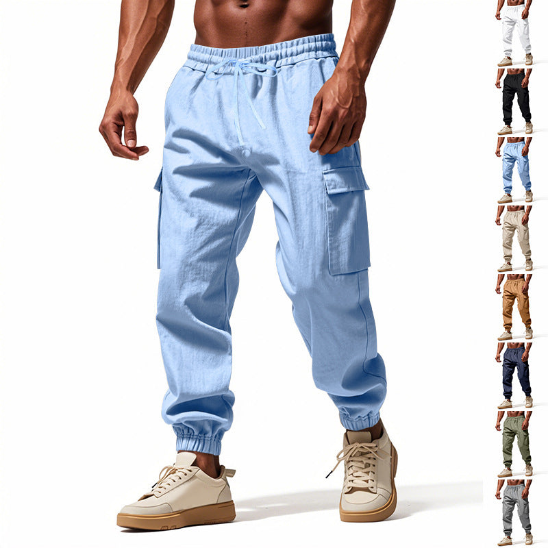 Calça Masculina Cargo com Bolsos