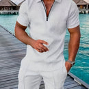 Conjunto Masculino Camisa e Shorts Casuais