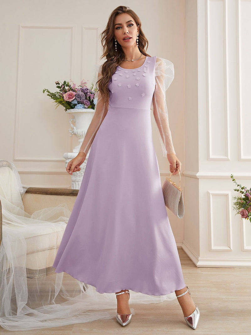 Vestido Feminino Elegante Manga Longa