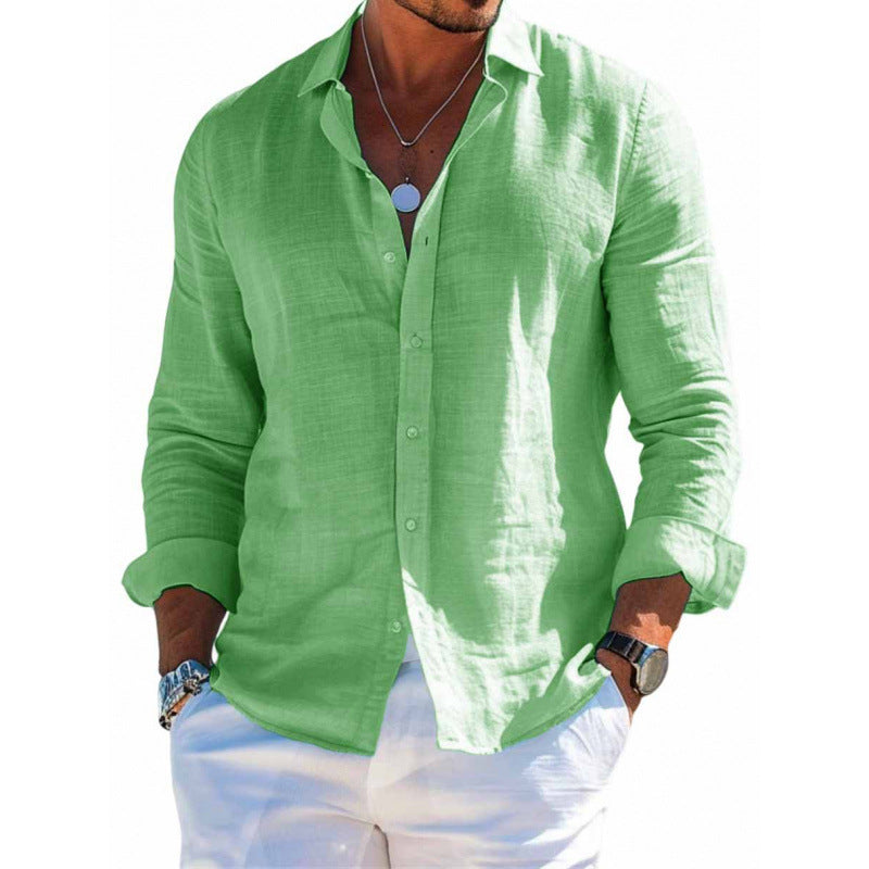 Camisa Masculina Manga Longa Plus Size