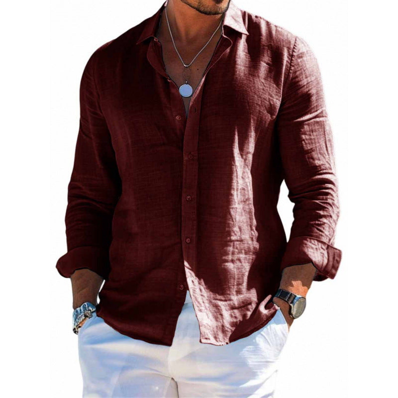Camisa Masculina Manga Longa Plus Size