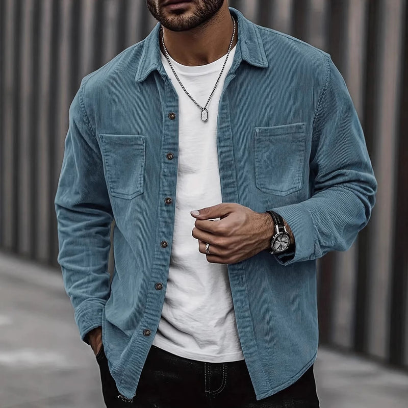 Jaqueta Masculina Casual Manga Longa