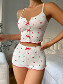 Pijama Feminino com Estampa de Coração