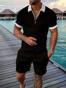 Conjunto Masculino Camisa e Shorts Casuais