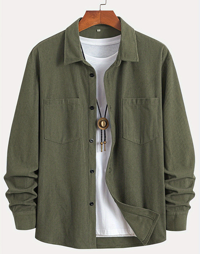 Jaqueta Masculina Casual Manga Longa