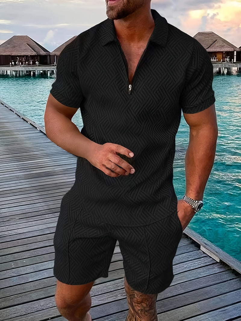 Conjunto Masculino Camisa e Shorts Casuais