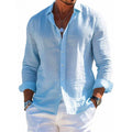 Camisa Masculina Manga Longa Plus Size