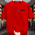 Summer men's 100% cotton casual loose fit large letter print round neck short sleeved T-shirt top High Street Unisex style