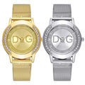 Luxury 2025 Women's watches With Diamonds Simple Digital Design Ladies' Quartz Watch Casual Gold Mesh Belt Women Clock Strap