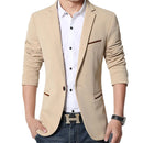 Classic Men Autumn Spring Korean Style Slim Suit Jacket