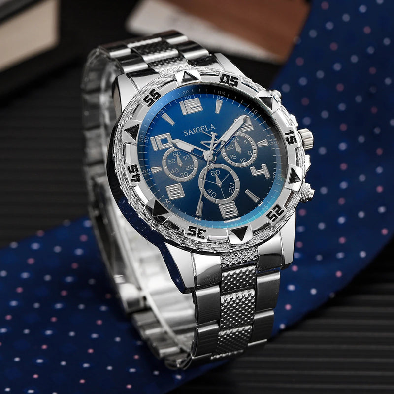 Luxury Large Dial Mens Quartz Watch Fashion Men Business Watches Casual Clock Reloj Hombre