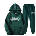 NICE Loose Unisex Fleece-lined Printed Sweatshirt Hoodie Set Devil Prisoner Pattern New Style Female Male Casual Comfortable Tra