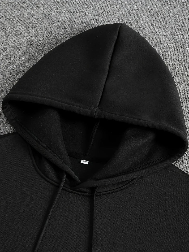 Men Hooded Sweatshirt 2025 Trendy Winter Autumn Sportswear Viking Rune Raven Design Urban Streetwear Cozy Outerwear Men's Hoodie