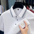 Luxury brand polo shirt short sleeved men's fashionable embroidered top summer 100% cotton comfortable breathable casual T-shirt