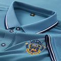 Men's Summer Embroidered Polo T-Shirt Short Sleeve Lapel Design Breathable Lightweight Streetwear Outdoor Oversized Fit