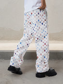 Men Straight Leg Streetwear White Baggy Jeans