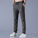 Men Fast Dry Stretch Pants Ice Silk Trousers