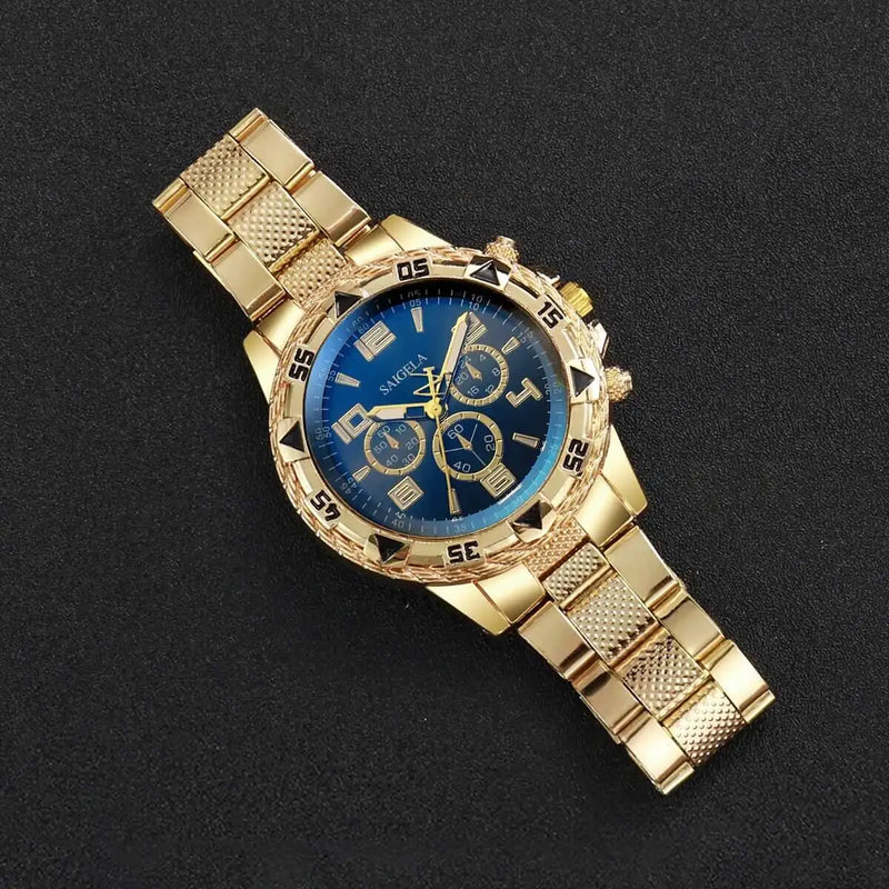 Luxury Large Dial Mens Quartz Watch Fashion Men Business Watches Casual Clock Reloj Hombre