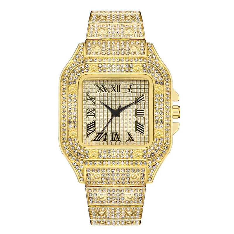 Luxury Casual Women Quartz Diamond Setting Wristwatch Waterproof Women Watch for Female Watches Alloy Wrist Bracelet Classic