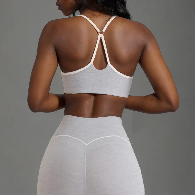 Seamless Beautiful Back Yoga Bra Peach Hip High Elasticity Fast Drying Hip Lifting Tight Running Fitness Yoga Pants Womens Set