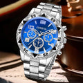 1PCS Luxury Men's Watch Business Trend Fashion Quartz Watch Suitable for Daily Clothing Matching Perfect Gift for Friends or Dad