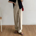 High Waist Women Suit Pants Fall Straight