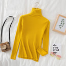 Women Turtleneck Sweater Knitted Soft Pullovers