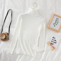 2025 Women Turtleneck Sweater Knitted Soft Pullovers