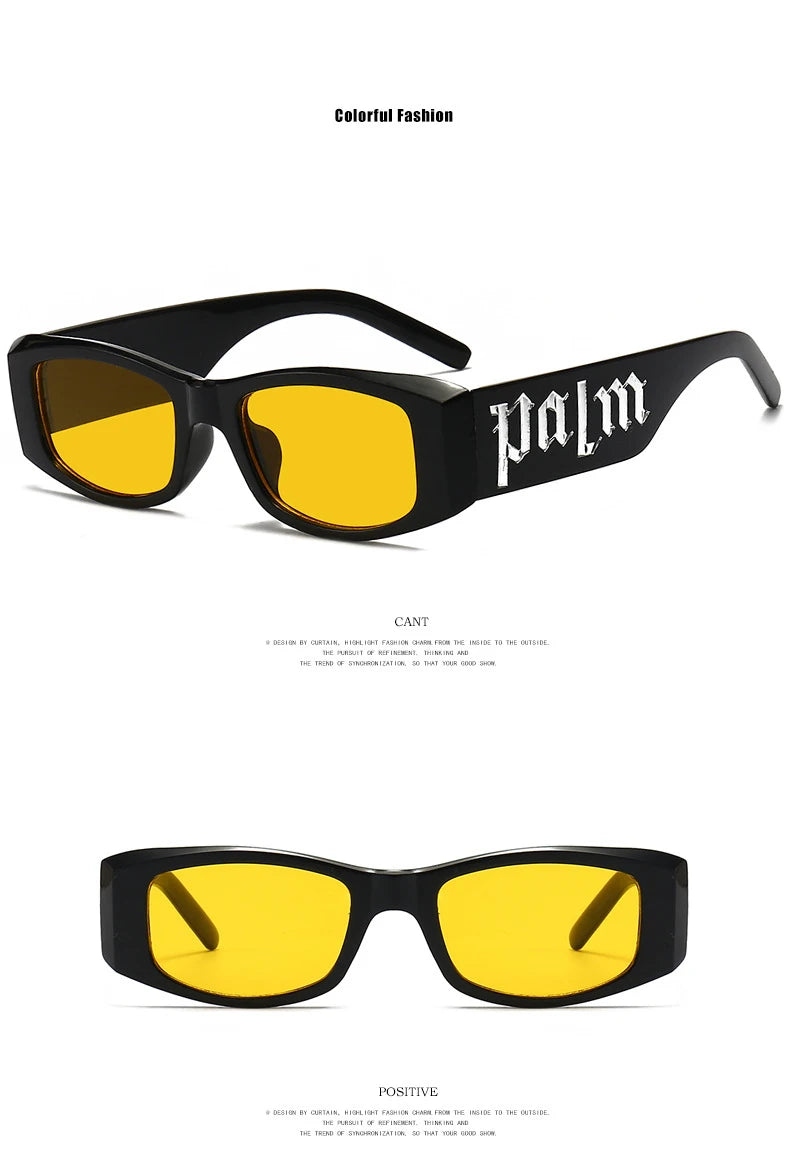 2PCS Small Frame Letter Sunglasses, New Instagram Influencer Sunglasses, Punk Trend Runway Sunglasses 3059(5326)