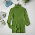 2025 Women Turtleneck Sweater Knitted Soft Pullovers