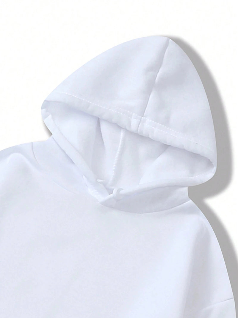 I'm So Crazy I Can't Explain The Printed Hoodie Women's Street Round Neck Clothes Fashionable Versatile Hooded Autumn Warm Y2K