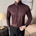 Fashion High collar Shirts Men