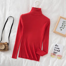 Women Turtleneck Sweater Knitted Soft Pullovers