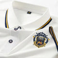 Men's Summer Embroidered Polo T-Shirt Short Sleeve Lapel Design Breathable Lightweight Streetwear Outdoor Oversized Fit