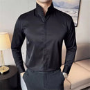 Fashion High collar Shirts Men
