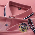 Men's Summer Embroidered Polo T-Shirt Short Sleeve Lapel Design Breathable Lightweight Streetwear Outdoor Oversized Fit