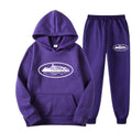 NICE Loose Unisex Fleece-lined Printed Sweatshirt Hoodie Set Devil Prisoner Pattern New Style Female Male Casual Comfortable Tra