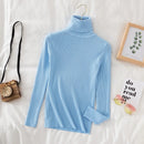 Women Turtleneck Sweater Knitted Soft Pullovers