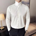 Fashion High collar Shirts Men