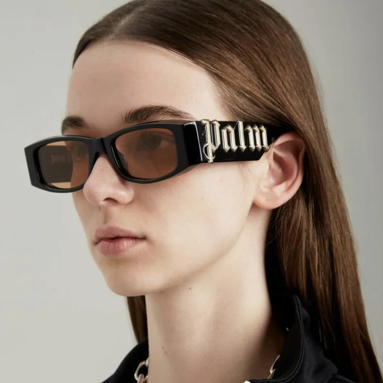 2PCS Small Frame Letter Sunglasses, New Instagram Influencer Sunglasses, Punk Trend Runway Sunglasses 3059(5326)