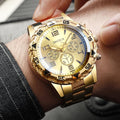 Luxury Large Dial Mens Quartz Watch Fashion Men Business Watches Casual Clock Reloj Hombre