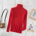 2025 Women Turtleneck Sweater Knitted Soft Pullovers