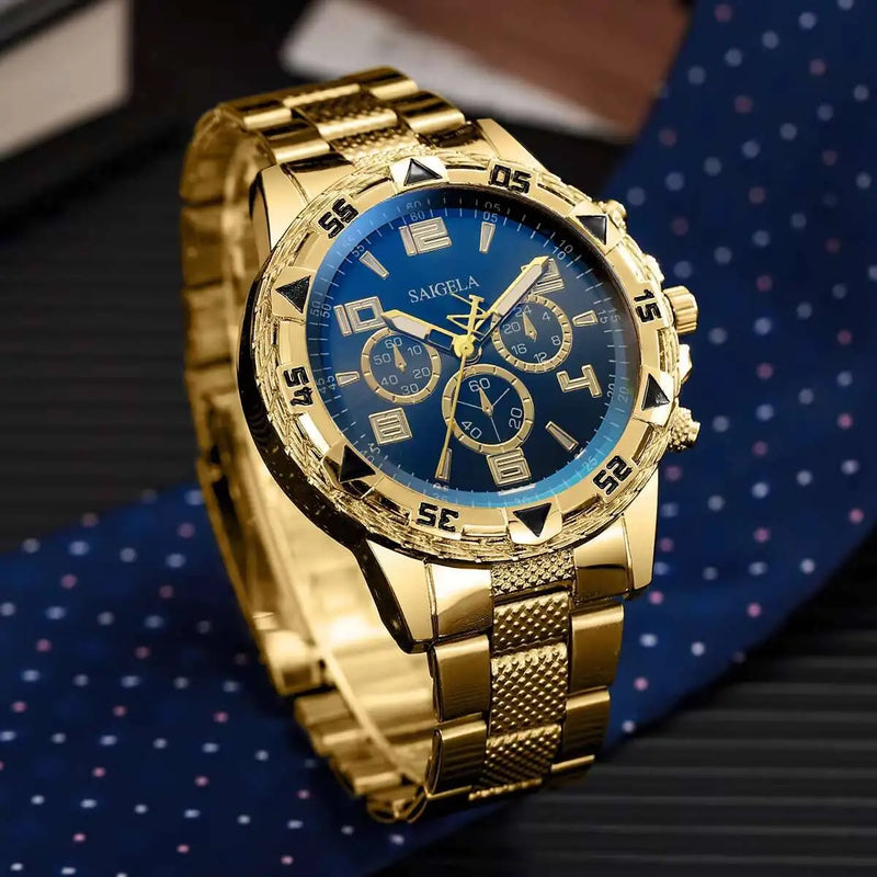 Luxury Large Dial Mens Quartz Watch Fashion Men Business Watches Casual Clock Reloj Hombre