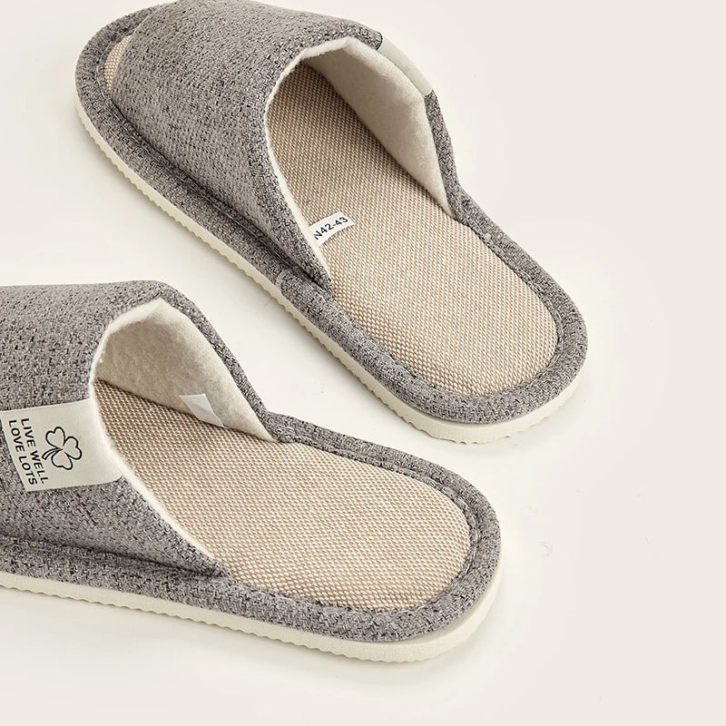 Home Linen Slippers For Men In Spring&Autumn