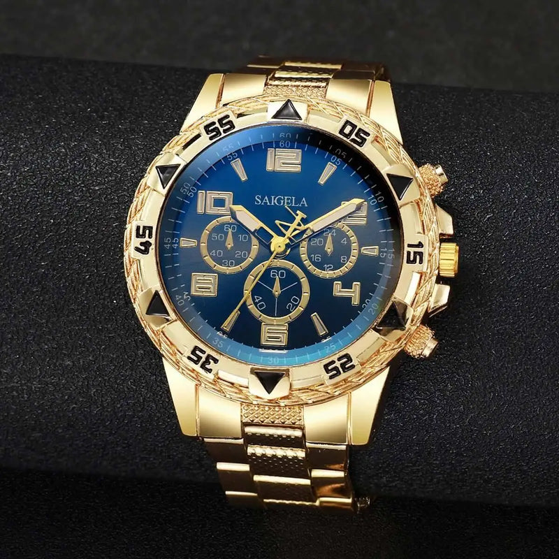 Luxury Large Dial Mens Quartz Watch Fashion Men Business Watches Casual Clock Reloj Hombre