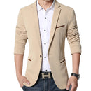 Classic Men Autumn Spring Korean Style Slim Suit Jacket