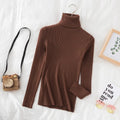 Women Turtleneck Sweater Knitted Soft Pullovers