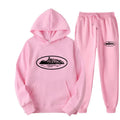 NICE Loose Unisex Fleece-lined Printed Sweatshirt Hoodie Set Devil Prisoner Pattern New Style Female Male Casual Comfortable Tra