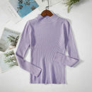 Women Turtleneck Sweater Knitted Soft Pullovers